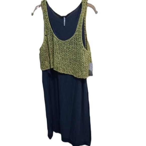 Free People Twotone Layered Tunic in Slate Combo - Picture 4 of 9